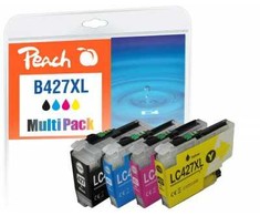 Tusz Peach Peach PI500-401 nabój su tuszem 4 vnt. Zamiennik Wysoka (XL) wydajność Juodas, Cyjan, Purpurowy, Geltonas