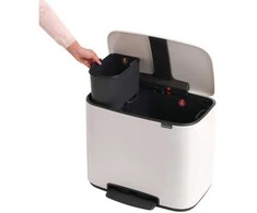 Brabantia Šiukšlių dėžė su pedalu, Bo 11+23L - Baltas