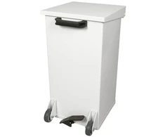 Pedalspandas, Carro-Line Mobile Carro-Kick, baltas, epoksidiniu laku padengtas aliuminis, 110 l, su soft close dangčiu...