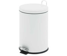 Šiukšliadėžė EKO Pedal bin, V-Part, baltas, steel, 5 l, with plastikas inner bucket (176445)