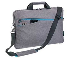 PEDEA Notepad Tasche "Fashion" 15,6" + CHERRY MC 1000 Maus, grau