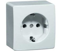 Peha By Honeywell PEHA Schuko lizdas kreminės baltos spalvos/elektrinis baltas 16A