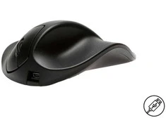 Pelė Bakker Elkhuizen BakkerElkhuizen HandShoeMouse Large, dešinei rankai, Optinė, USB Type-A, 1000 DPI, Juodas