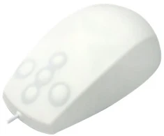 Contour ACTIVE KEY higieninė pelė su 5 mygtukais ir ratuku, visiškai balta