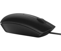 Pelė DELL MS116, Abiem rankoms, Optinis, USB A tipo, 1000 DPI, Juoda