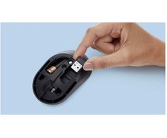 DELL Pro Compact Silent Pelė - MS355, Ambidextrous, Optinė, RF belaidė + Bluetooth, 4020 DPI, Juodas