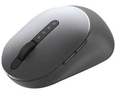 DELL Pro Plus Pelė - MS5320W, dešinei rankai, Optinė, RF belaidė + Bluetooth, 1600 DPI, Pilkas, Titanium