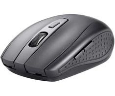 Pelė Deltaco MS-809, abiem rankoms, RF belaidis + USB A tipo, 1200 DPI, juodas