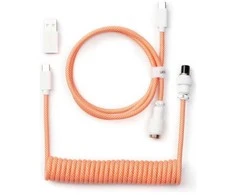Klaviatūra Klaviatūros laidas Keychron Coiled (Oranžinis)