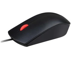 Pelė Lenovo Essential, Abiem rankoms, Optinis, USB A tipo, 1600 DPI, Juoda