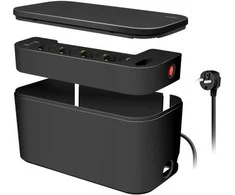 Listwa zasilająca LogiLink kabelių dėžutė su 5 krypčių maitinimo juostele USB/Schuko sch