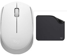 Pelė Logitech M171 balta (910-006867) + Studio serija - GRAFITO (956-000049)