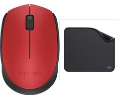 Pelė Logitech M171 raudona (910-004641) + Studio serija - GRAFITO (956-000049)