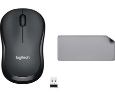 Pelė Logitech M220 tyli (910-004878) + Studio serija - VIDUTINĖS PILKOS (956-000052)