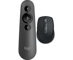 Projektorius Logitech R500s lazerinis žymeklis (910-005843) + MX Anywhere 3S grafito spalvos (910-006929)