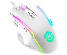 Pelė Speedlink SL-680024-WT, dešinei rankai, Optinė, USB Type-A, 12800 DPI, Baltas