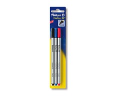 Pelikan Fineliner 96, Juodas, Mėlyna, Raudona, Fine, 0.4 mm, Germany, Blister, 3 pc(s)