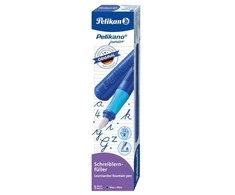 Plunksnakotis JUNIOR, Pelikan, A storio iridžio plunksna, mėlynos sp., dėžutėje