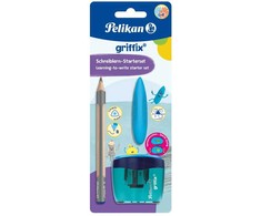 Pelikan Jumbo Griffix trikampis pieštukas mokymuisi rašyti + trintukas + drožtukas PELIKAN