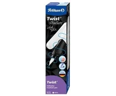 Plunksnakotis TWIST Structure, Pelikan, M storio iridžio plunksna, D+K, baltos sp., dėžutėje