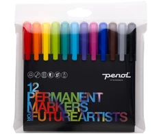 Penol Future Artist Markers - med 12 ass. farver