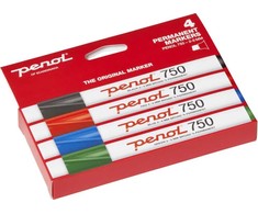 Penol Žymeklis Penol 750 permanentinis - 4 vnt. įvairių spalvų