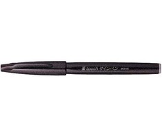 „Pentel“ teptuko formos ženklas, plonas, 1 spalva, juodas, teptuko galiukas, 0,5 mm, 2 mm