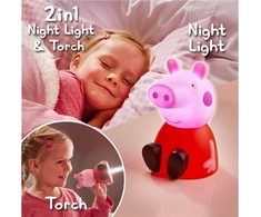Peppa Pig „GoGlow Buddy“ naktinė lemputė ir žibintuvėlis