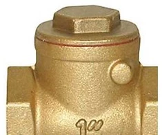 PETTINAROLI Atbulinis vožtuvas 1 1/2'' - Su gumine poveržle, žalvarinis, montuojamas tik horizontaliai.