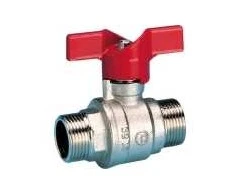Pettinaroli rutulinis ventilis su raudonu T formos antgaliu/antgaliu 51CE/2 1"