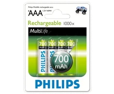 Akumuliatorius Philips Ni-Mh R03 700 mAh 1.2 V