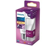 „Philips“ lemputė 60 W A60 E27, 8 W, 60 W, E27, 806 lm, 15000 h, Šiltai balta
