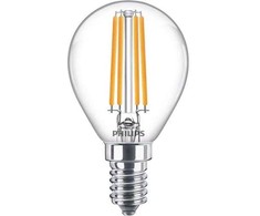 LEMP LED 6.5W E14 P45 2700K CL PHILIPS