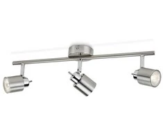 Sieninis šviestuvas „Philips Essentials Meranti“ lubinis/sieninis prožektorius, 3 vnt., paviršinio apšvietimo prožektorius, GU10, 3 lemputės, LED, 220–240 V, chromas