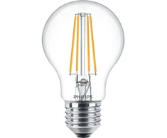 Philips Filamentinė lemputė permatoma 60W A60 E27 x6, 7 W, 60 W, E27, 806 lm, 15000 h, Šilta balta