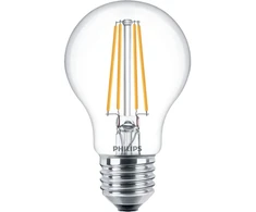Philips Filamentinė lemputė permatoma 60W A60 E27 x6, 7 W, 60 W, E27, 806 lm, 15000 h, Šilta balta