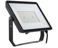 LED prožektorius PHILIPS, IP65, 100W, 4000 K, 9500 lm, juodos sp., 32,4 x 3,8 x 25,6 cm
