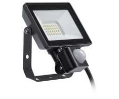LED prožektorius PHILIPS, IP65, 20W, 3000K, 1800lm, su judesio davikliu, juodos sp., 14x5,4x15,3 cm