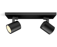 Lubinis šviestuvas Philips Hue Runner baltas ambiance -älyspottivalaisin, 2-osainen, musta, BT, 2 x 4,2 W
