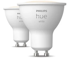 Philips Hue Baltas GU10 – išmanusis prožektorius – (2 vnt. rinkinys) – Šiltai balta šviesa – Iki 400 liumenų – Pridėkite Hue Bridge, kad atrakintumėte daugiau galimybių