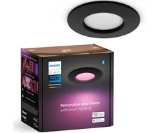 Lubinis šviestuvas Philips Hue Slim įleidžiamas taškas juodas 90 mm
