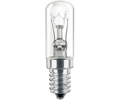 Philips Incand. decorative tubular lam Incandescent tubular bulb 8711500250087, 7 W, E14, 1000 h, Warm baltas, 21 lm, Appliance bulb