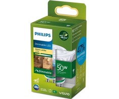 Philips LED GU10 2,1 W (50 W) 375 lm, reguliuojamo ryškumo, 2700 K, energijos klasė A