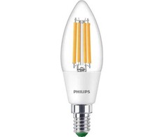 Philips LED žvakės lemputė E14 827 485lm 2.3W skaidri