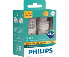 Philips Ultinon LED W21W Geltona 12V - Rinkinys