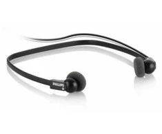Philips LFH0234, su laidu, Music, 100 g, Ausinės, Juodas
