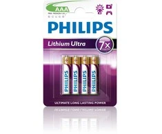 Philips Lithium Ultra baterija FR03LB4A/10, Įkraunama baterija, AAA, Ličio, 1,5 V, 4 vnt., 15 metų