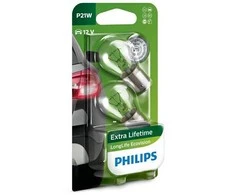 Philips „LongLife EcoVision 12498LLECOB2“ ilgesnio tarnavimo laiko lemputė, 21 W, 12 V, P21W, 2 vnt.