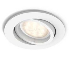 Philips myLiving SHELLBARK baltas LED įleidžiamas taškinis šviestuvas, Įleidžiamas šviestuvas, Nekeičiama(-os) lemputė(-ės), 1 lemputė(-ės), LED, 4,5 W, Baltas