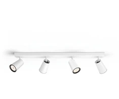 Philips myLiving taškinis šviestuvas, paviršinio apšvietimo taškinis šviestuvas, GU10, 4 lemputės, LED, 220–240 V, balta